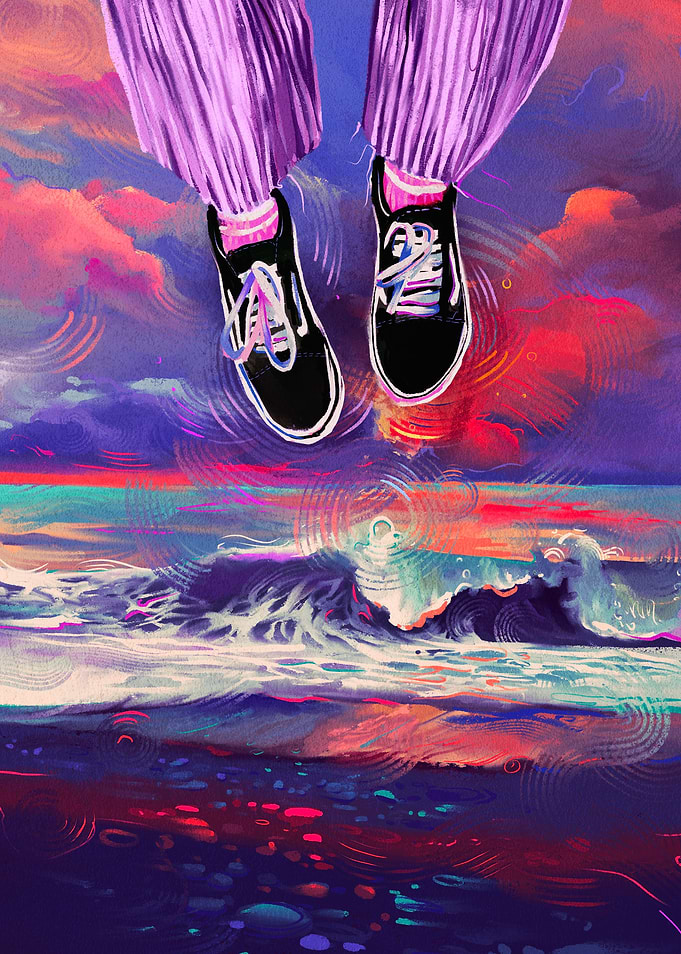 Colorful waves