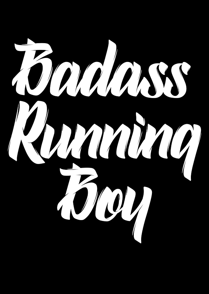 badass running boy