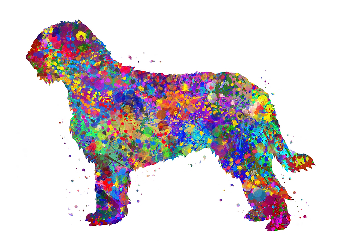 Otterhound watercolor
