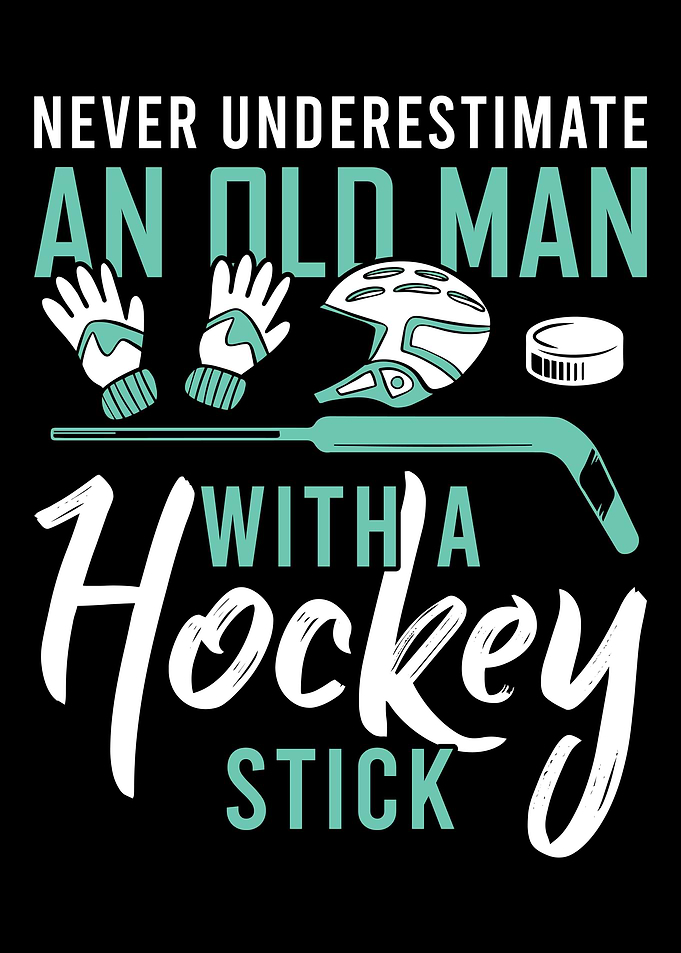 Ice Hockey Player Puck