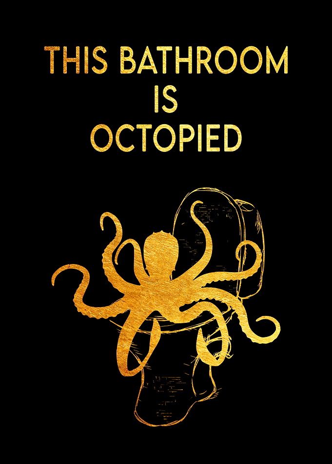 Golden Toilet Room