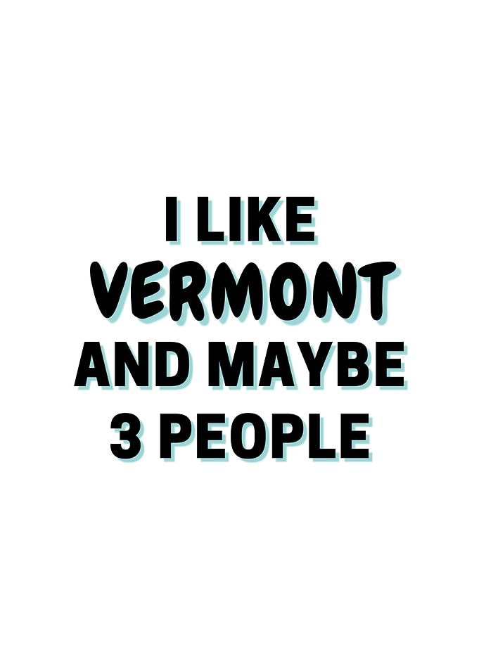 I Like Vermont And Maybe 3
