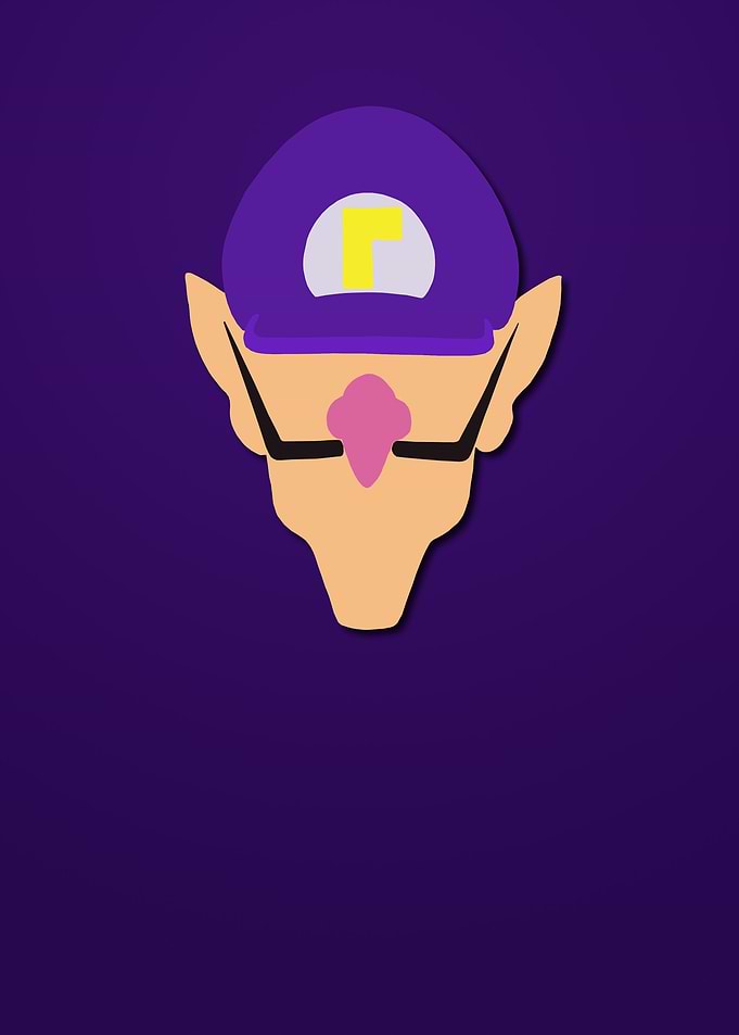 Minimalist Waluigi