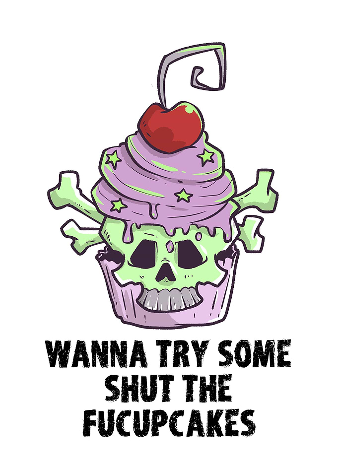 Pastel Goth Cupcake Meme