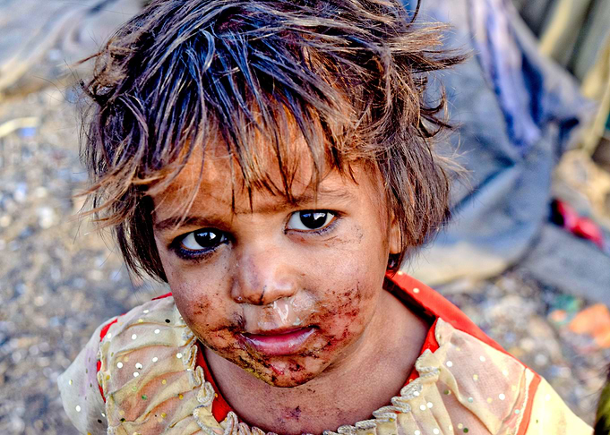 Dirty but cute face