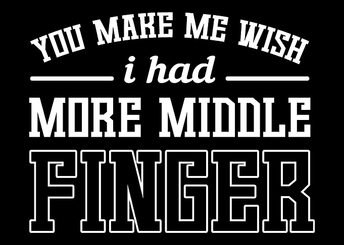 More Middle Fingers Sarcas