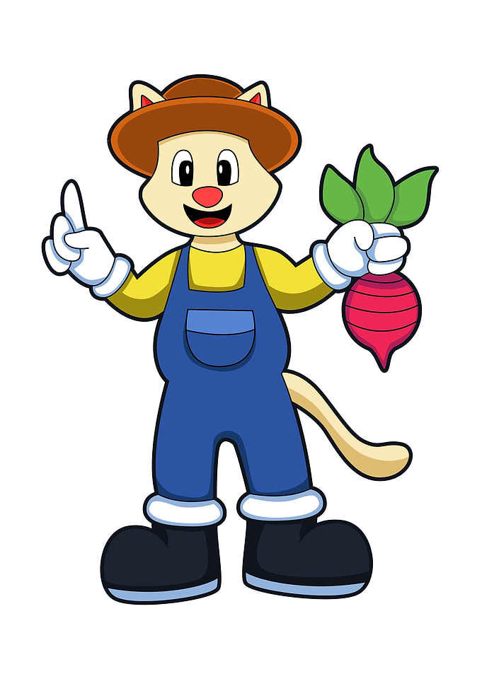Cat Farmer Radish