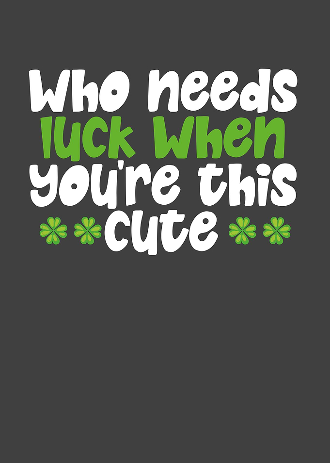 Who needs luck when youre