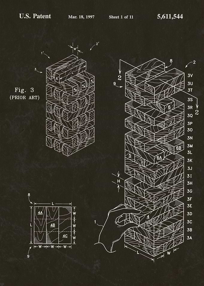 Jenga patent