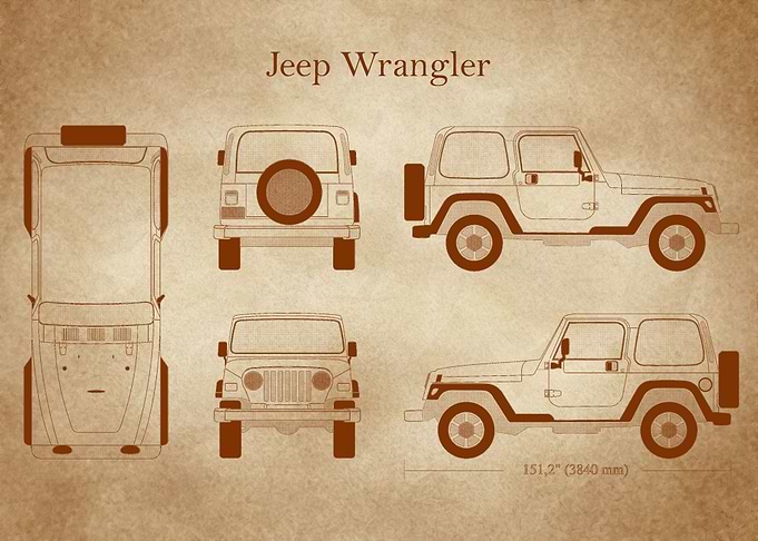 Jeep Wrangler 1995 old