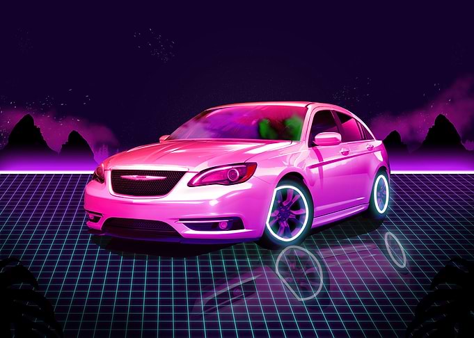 Chrysler Car Synthwave