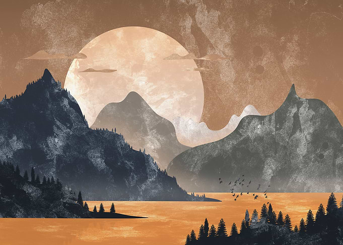 The golden lake