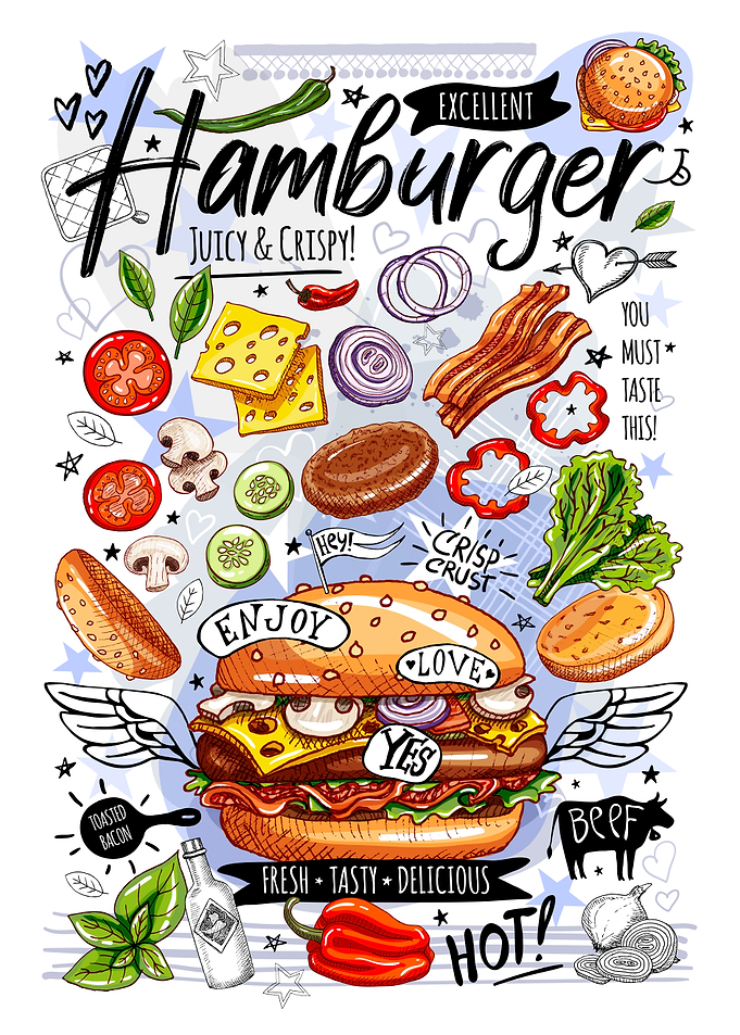 Fast food burger