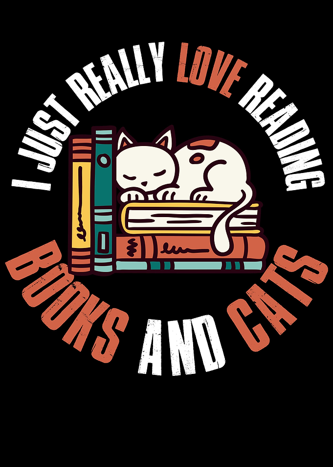 Reading Books And Cats