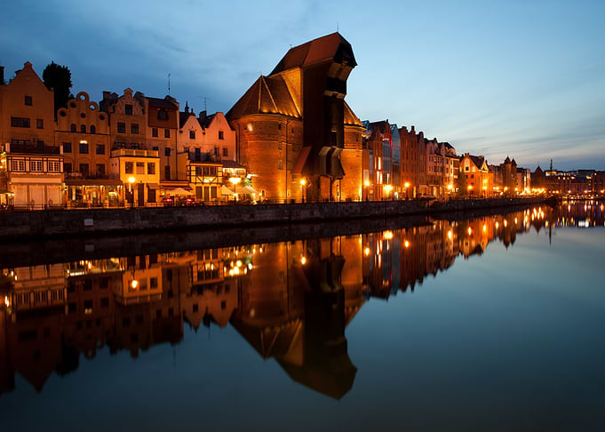 Gdansk Evening Skyline