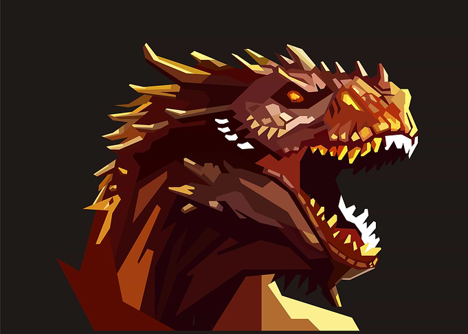 Dragon in vector