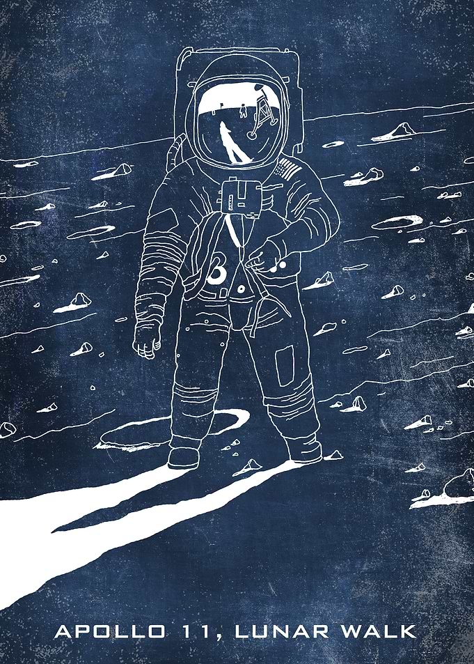 apollo 11 lunar walk