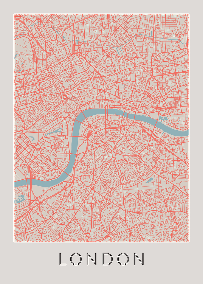 London Vintage Map