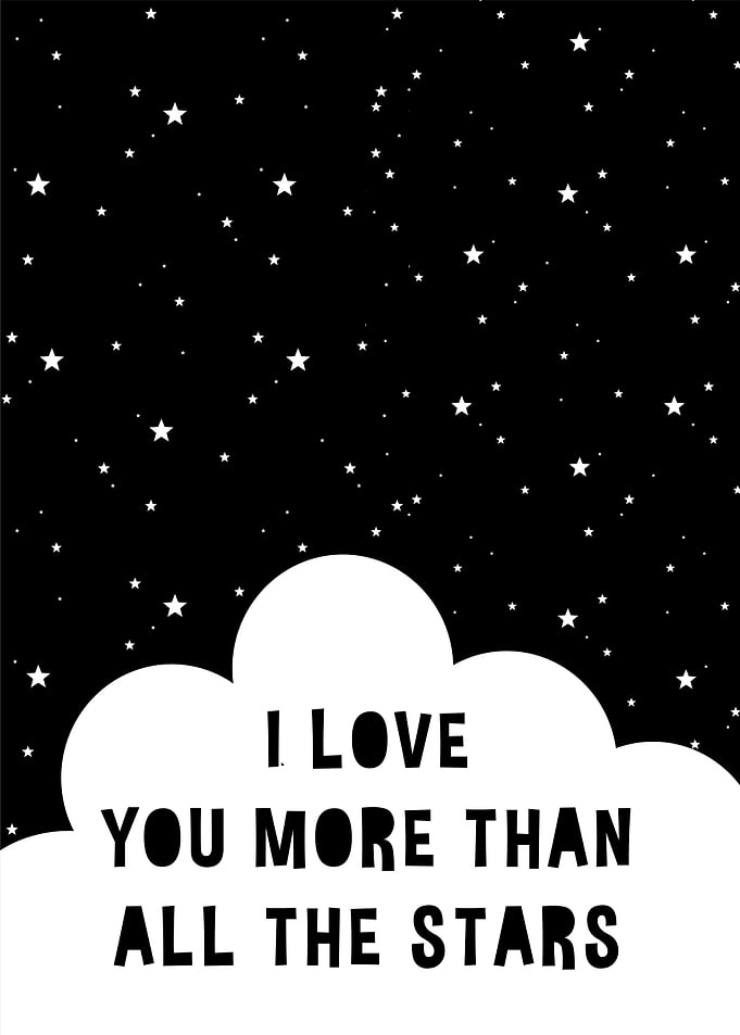i love you more than stars