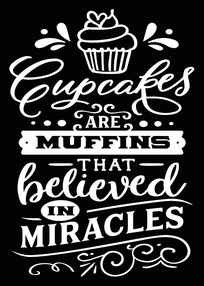 Cupcakes are muffins that