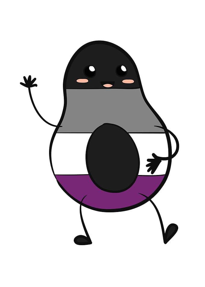 Asexual Pride Flag Avocado