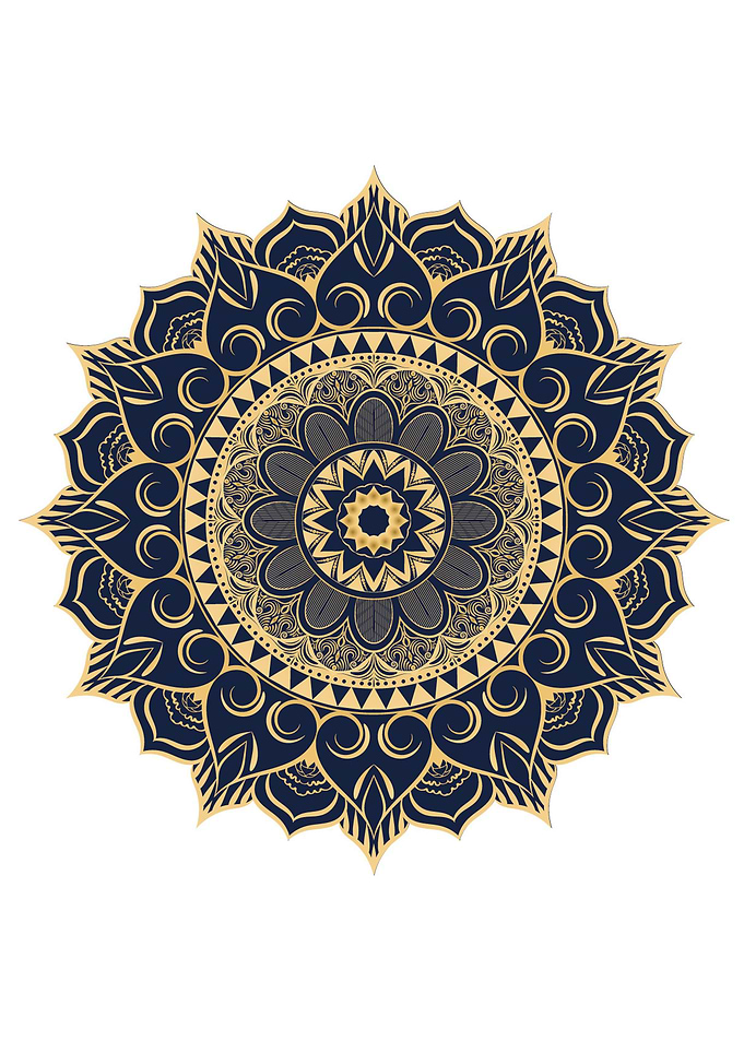 Colorful Mandala Gold