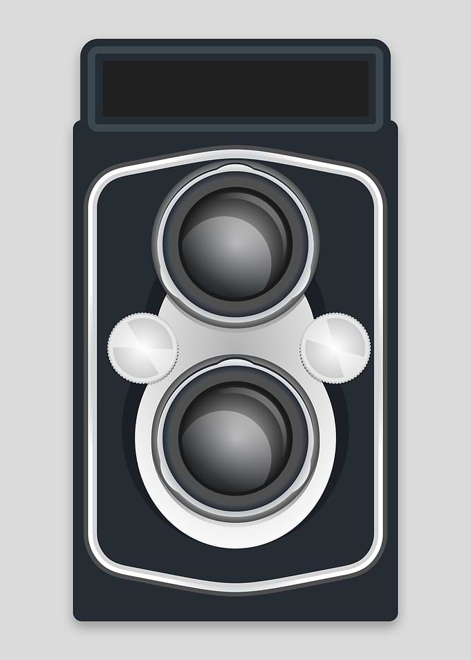 TLR Camera Drawing