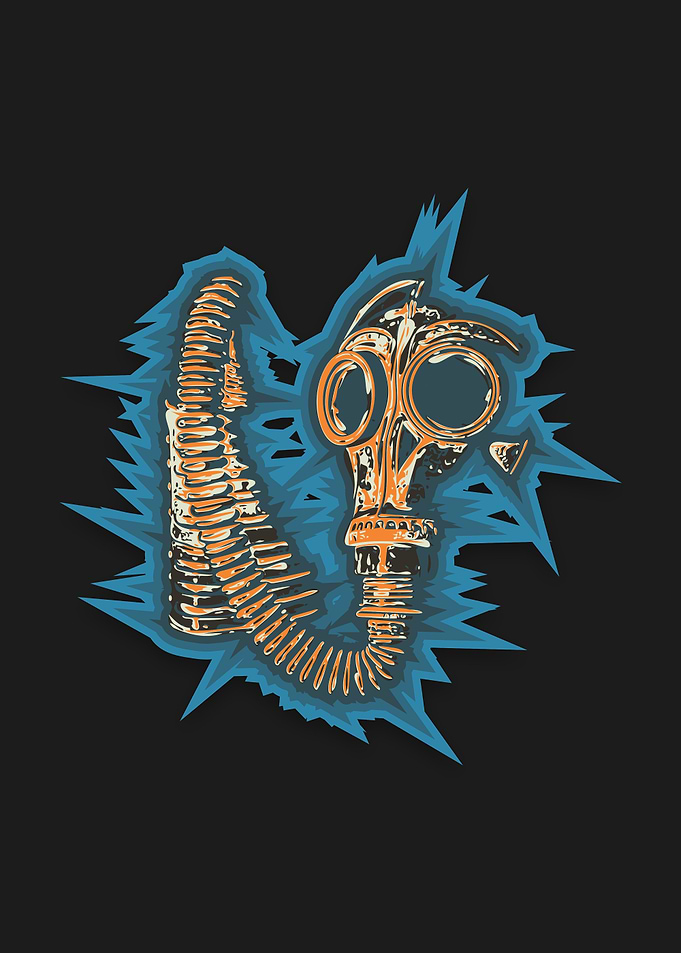 Gasmask with filter