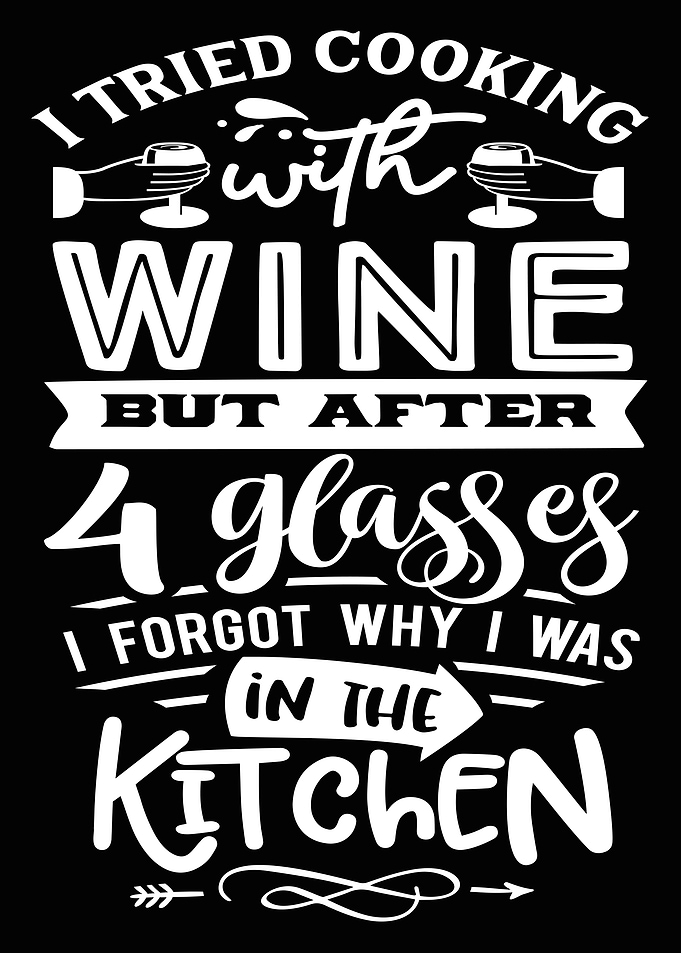 I tried cooking with wine