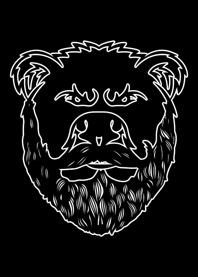 Bearded Bear Hipster