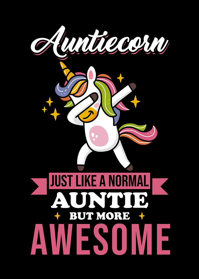 Aunt Unicorn Gift Funny