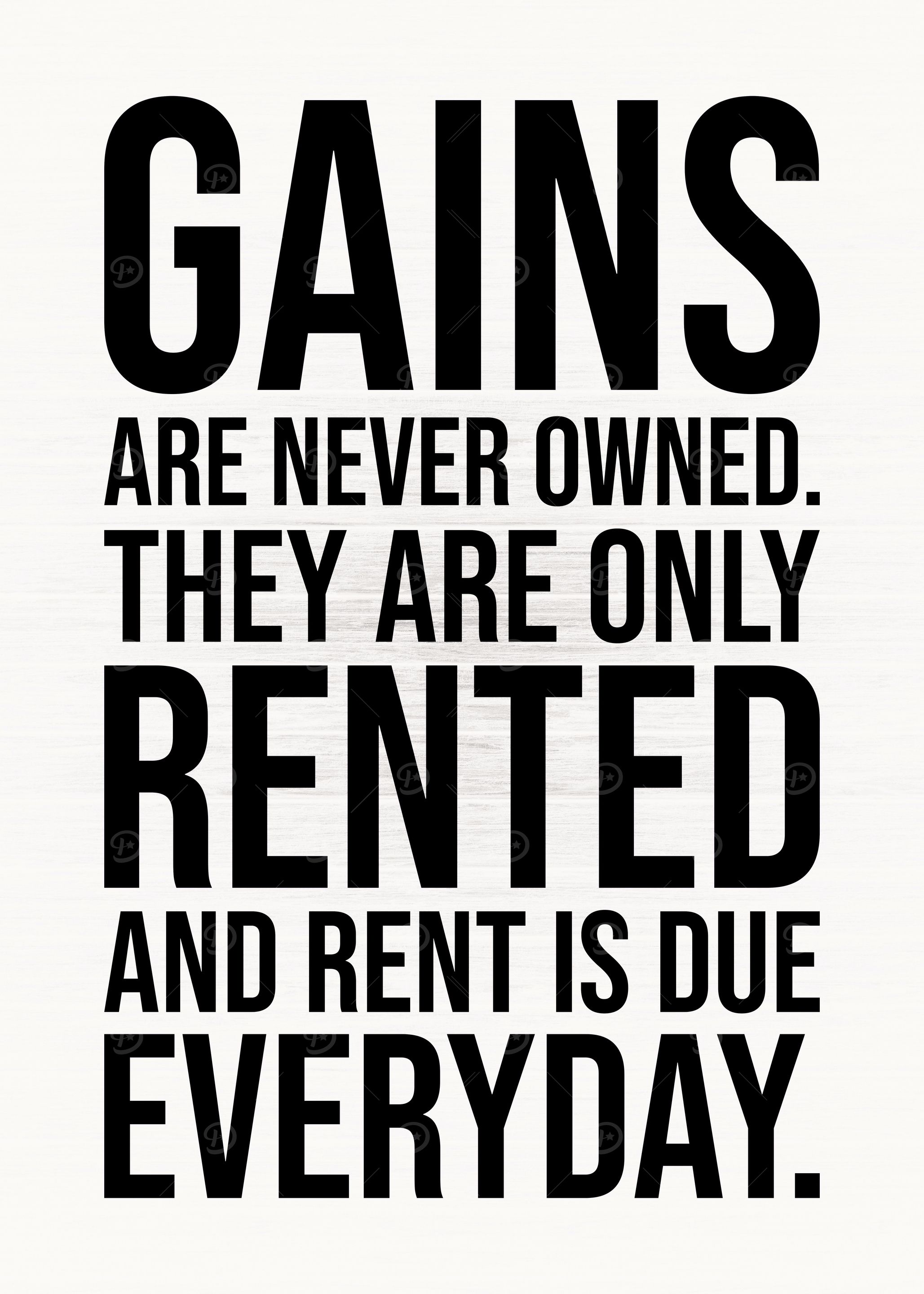 Gains Are Never Owned
