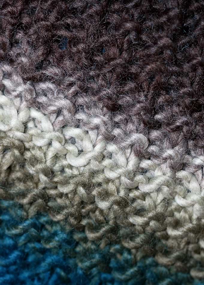Handmade colorful scarf