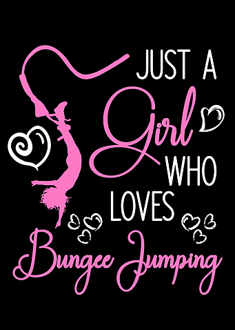 Girl bungee jumping