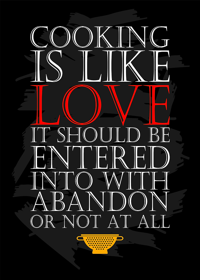 cooking is like love