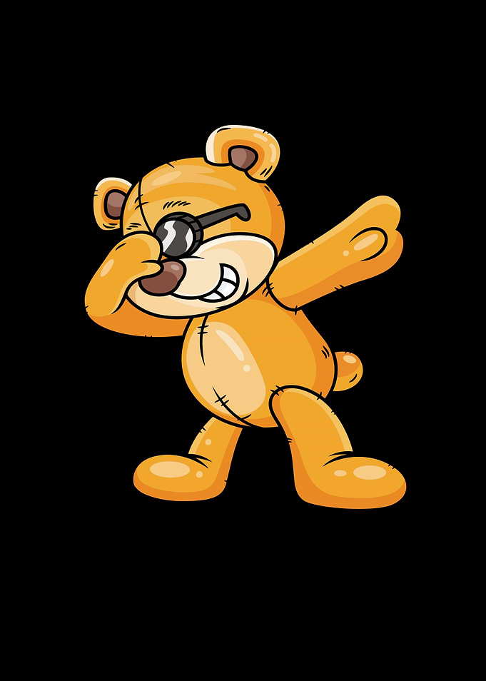 Funny Dabbing Bear