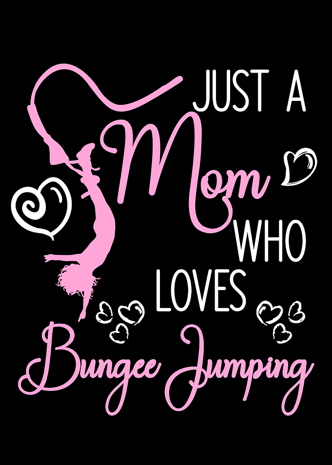 Mom bungee jumping