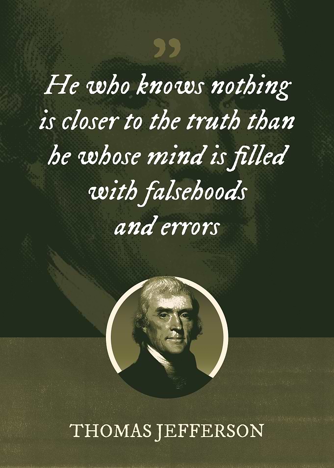 He who knows nothing is