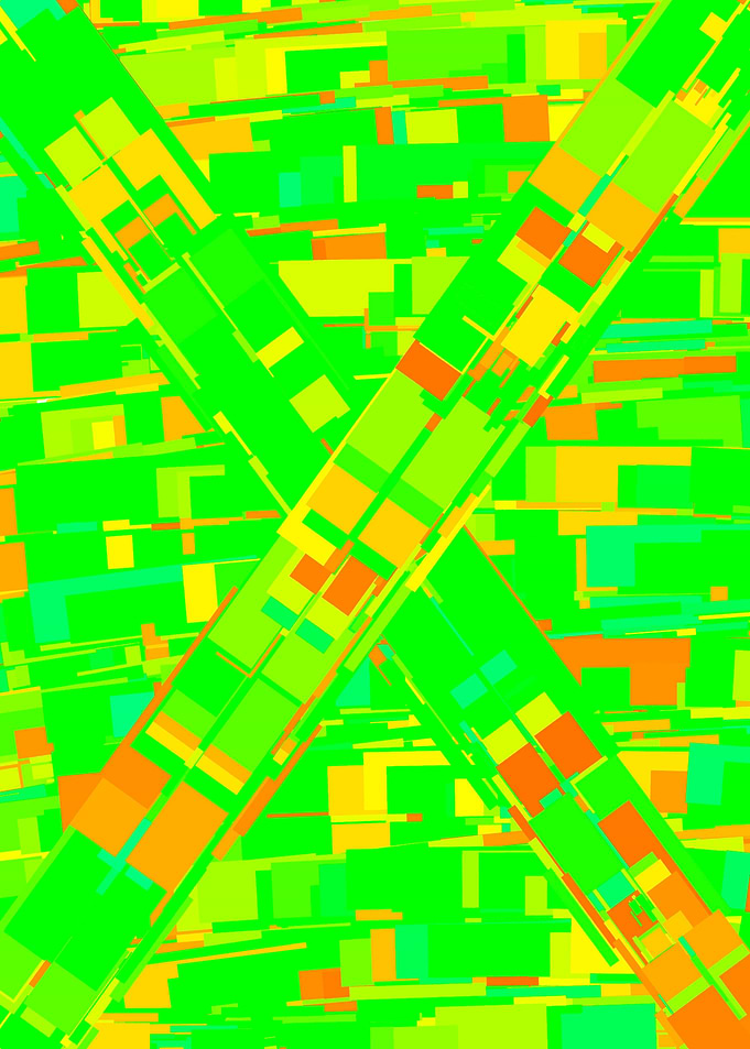 Colourpattern greenorange