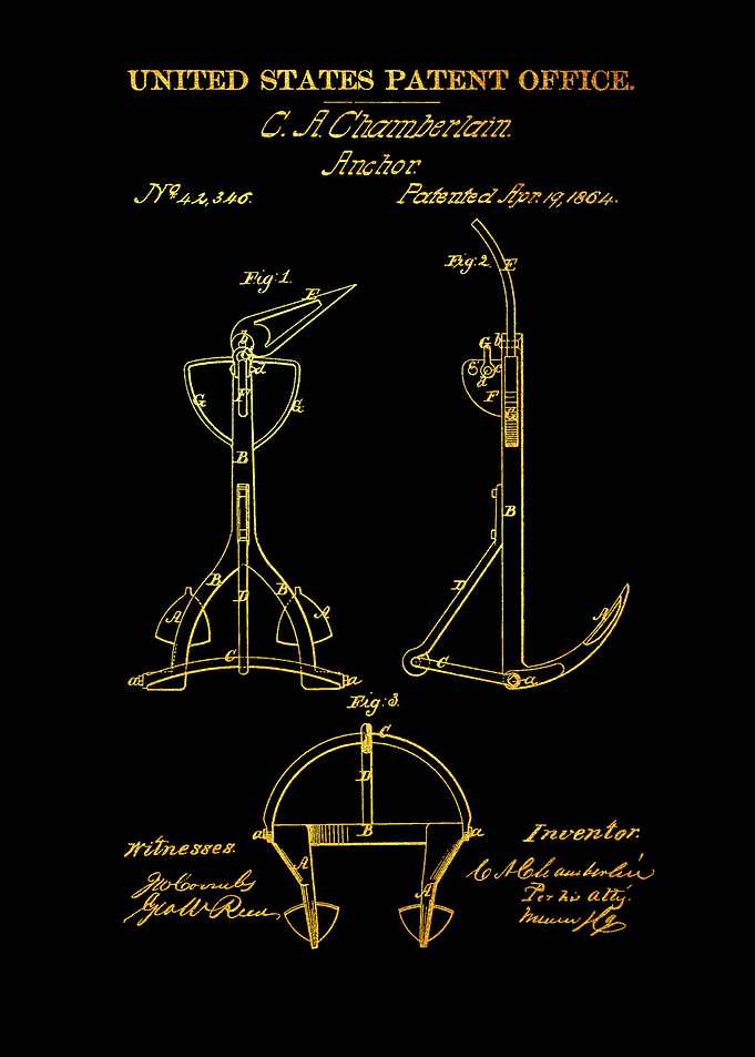 15 Old Anchor Patent 1864