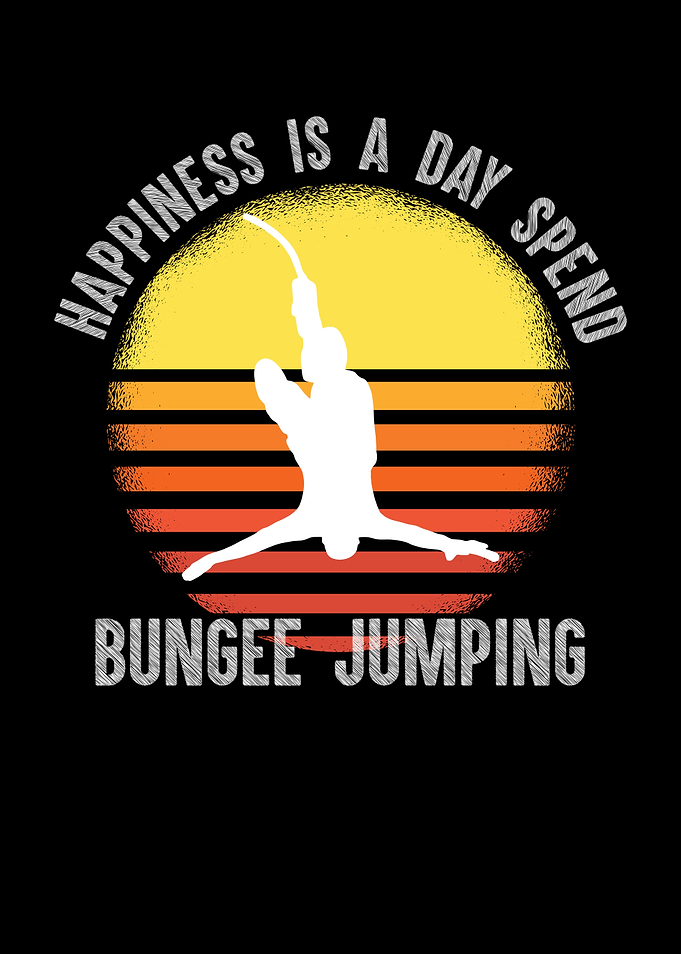 Happiness bungee jumping