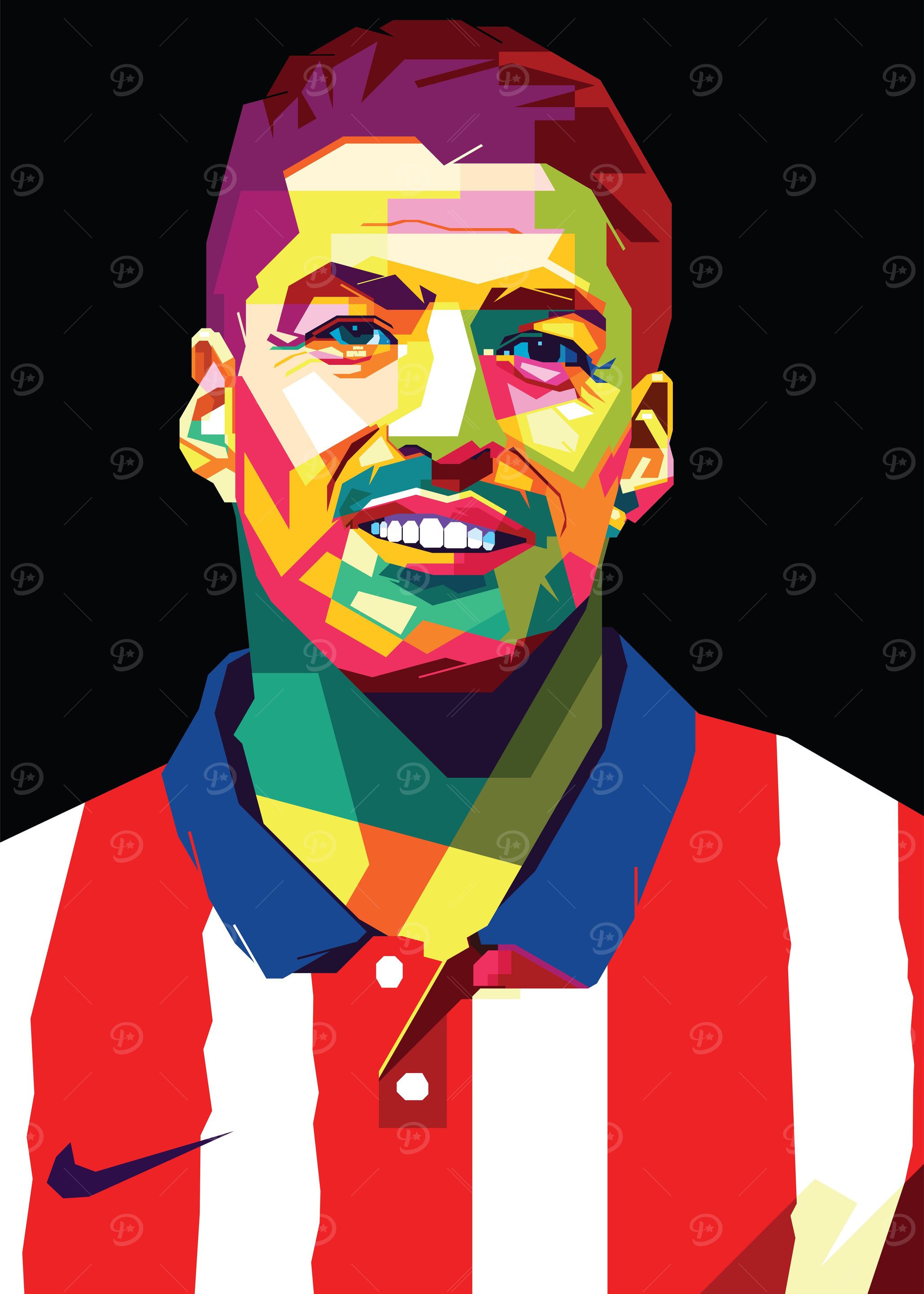 luis suarez popart