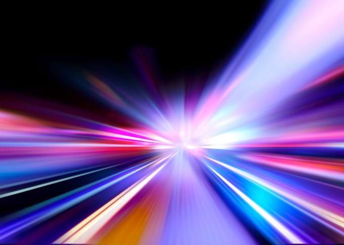 speed on night road