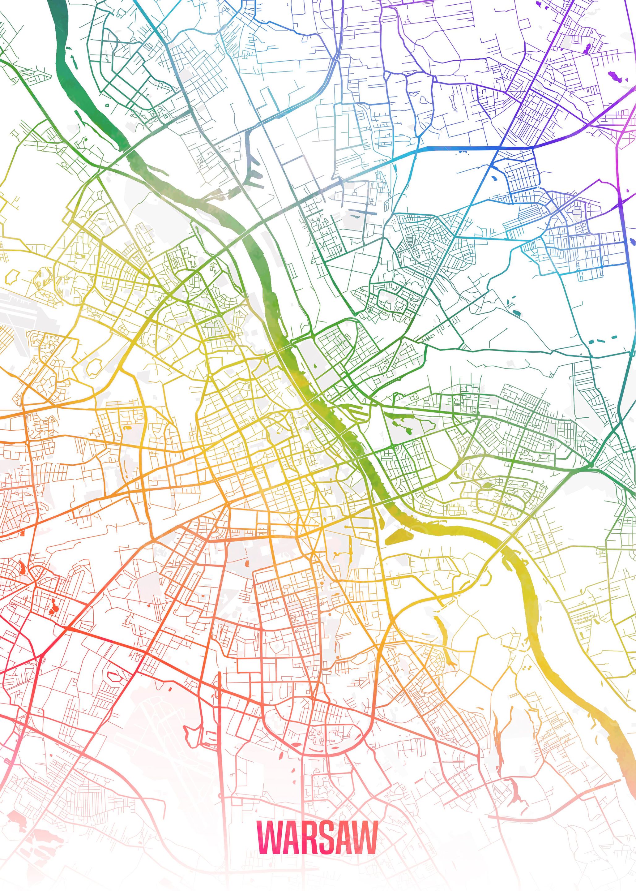 Warsaw map