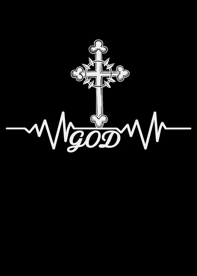 God Heartbeat Cross