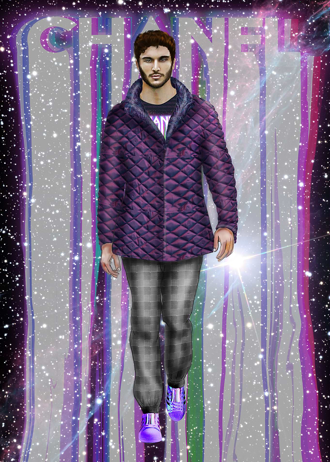 Diamond quilted jacket