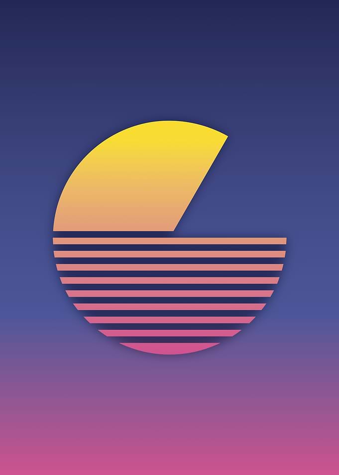 80s Retro Letter G
