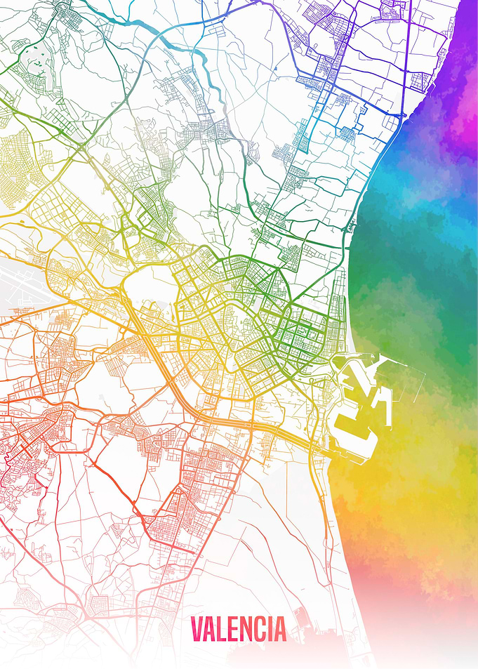 Valencia map