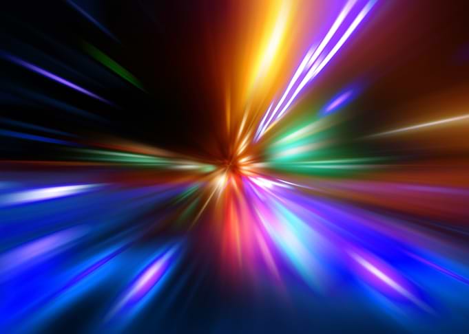 speed on night road