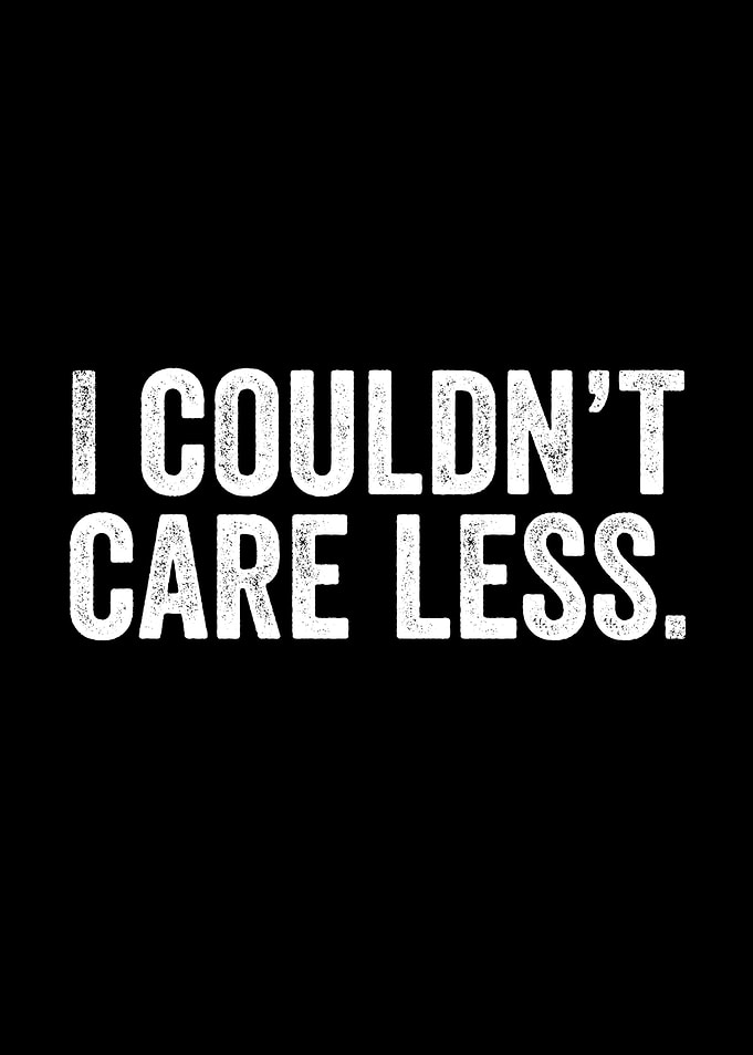 I couldnt care less